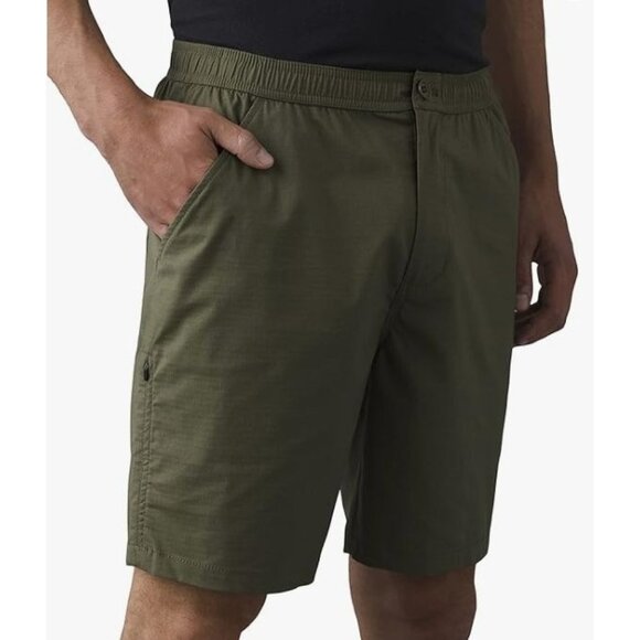 Prana Double Peak E-Waist Standard Fit Short Men's Size XXL Cargo Green NWT!